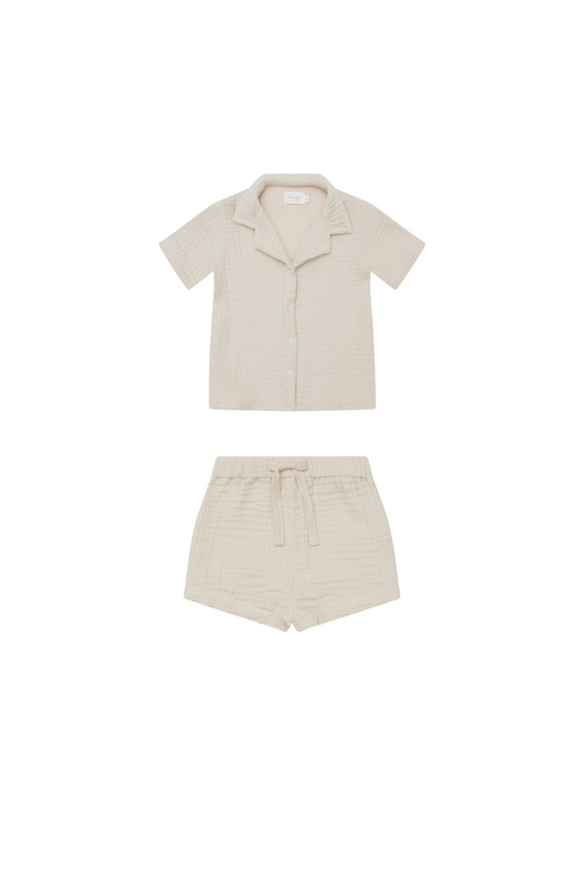 Pyjama-Set Kurz 'Cappuccino'