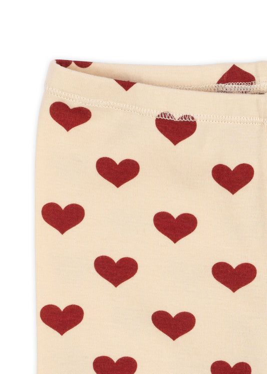 Classic Short Leggings 'Amour Rouge'