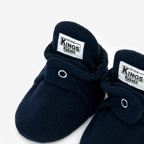Fleece Booties 'Gripper'- Navy Blue - The Little One • Family.Concept.Store.