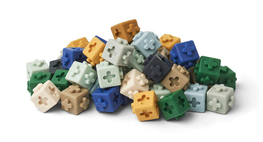50er Pack Bausteine 'Midnight Navy Multi Mix' - The Little One • Family.Concept.Store.