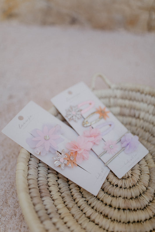 Haarspangen 'Flower Power Mix'