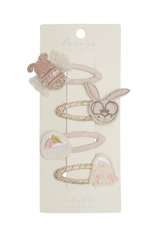 Haarspangen 'Golden Easter Clips'