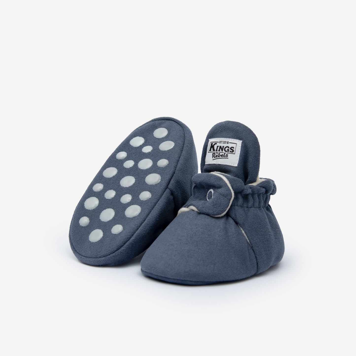 Gamuza Booties Gripper 'Night Blue'
