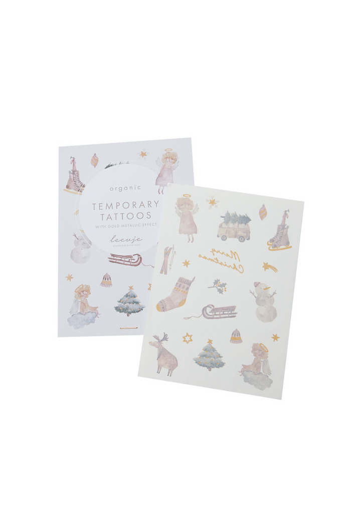 Organic Tattoos 'Christmas' with gold foil