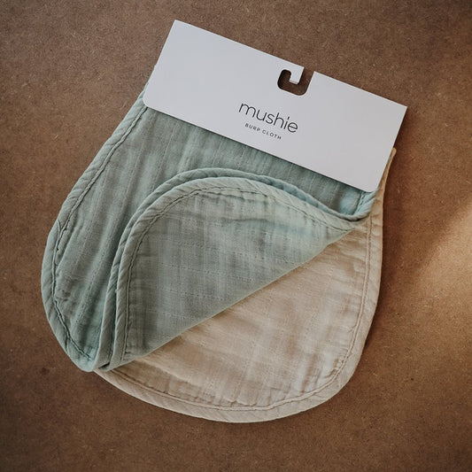 2er-Set Spucktuch Musselin 'Roman Green/Fog' - The Little One • Family.Concept.Store.