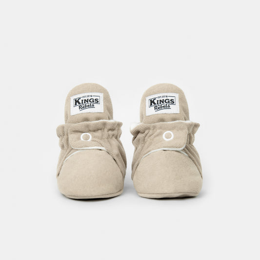 Sonderedition Gamuza Booties Gripper 'Ivory' - The Little One • Family.Concept.Store.