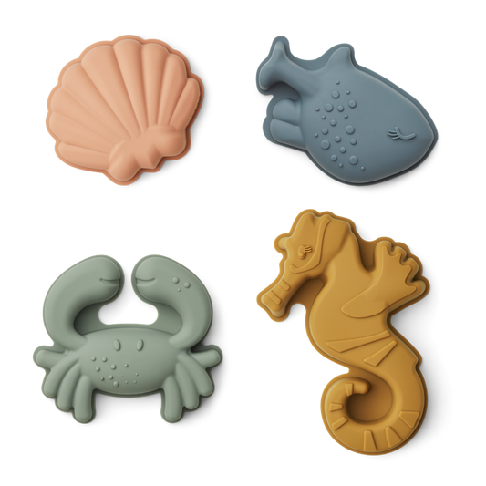Sand molds set of 4 Gill 'Sea Creature/Sandy'