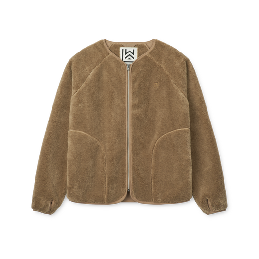 Jacke aus Teddyplüsch Calina Adult 'Oat'