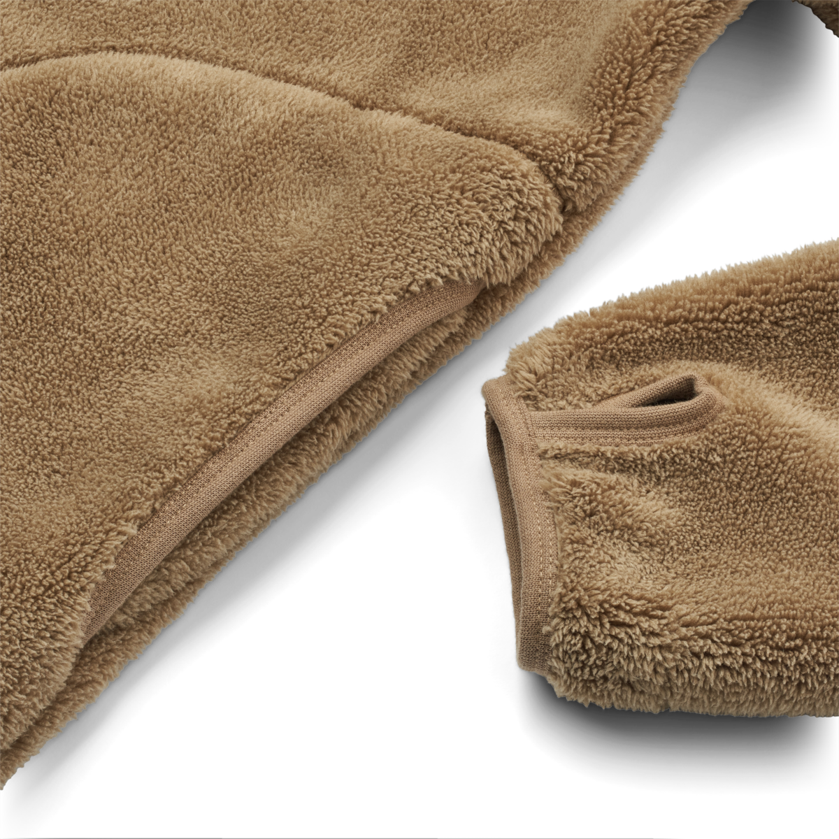 Jacke aus Teddyplüsch Calina Adult 'Oat'