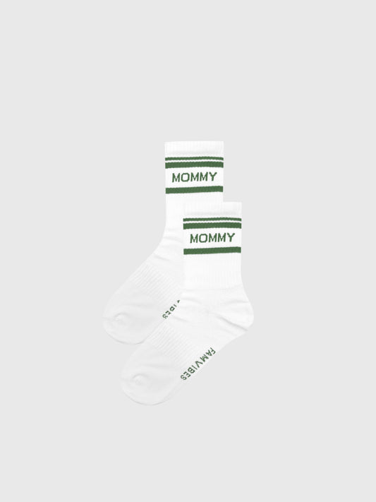 Mommy-Socken 'Striped Green' - The Little One • Family.Concept.Store.