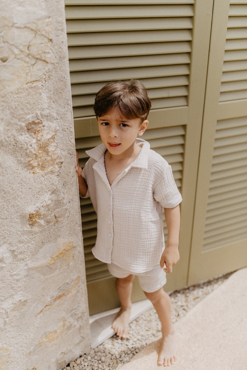 Pyjama-Set Kurz 'Cappuccino'