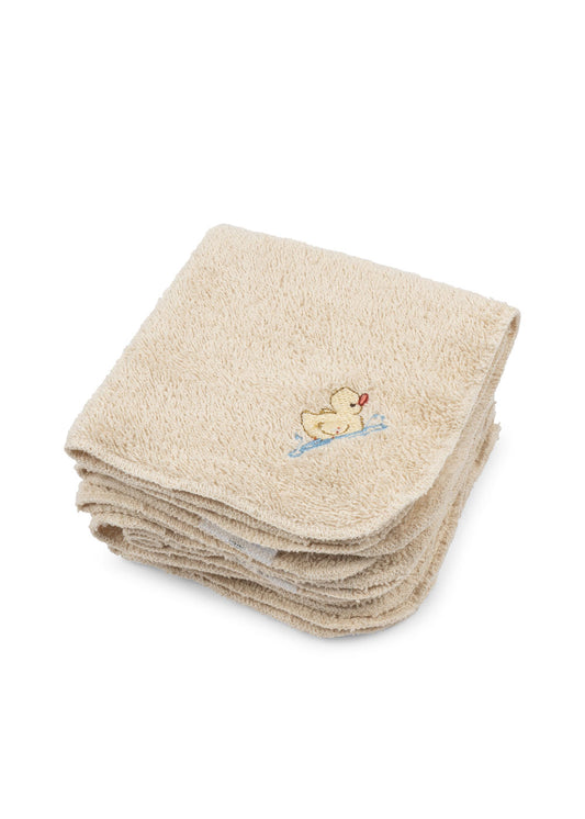 6er-Set Waschlappen Figo 'Antique White'
