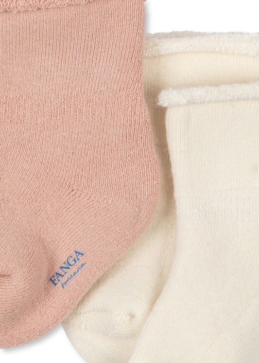 2er-Pack Frottee Socken Vicino 'Cameo Rose'