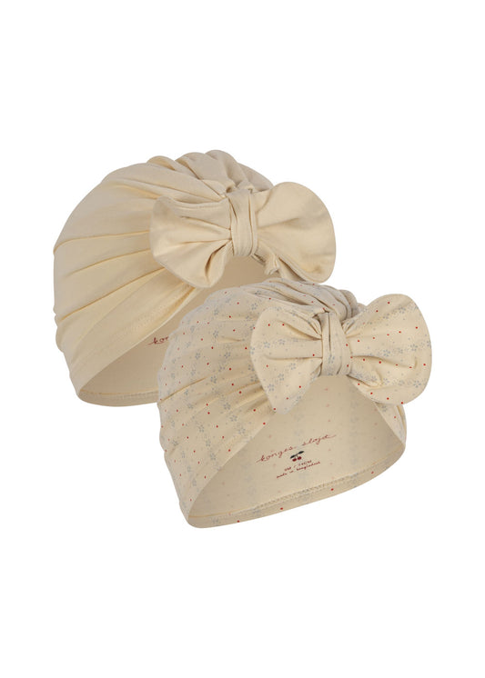 2er Set Basic Bambi Bonnet 'Fete de Fleur/Seedpearl'