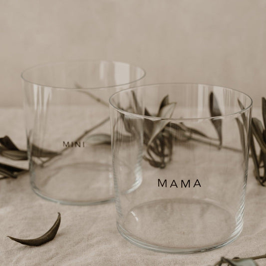 Trinkglas 2er Set 'Mama & Mini' - The Little One • Family.Concept.Store.