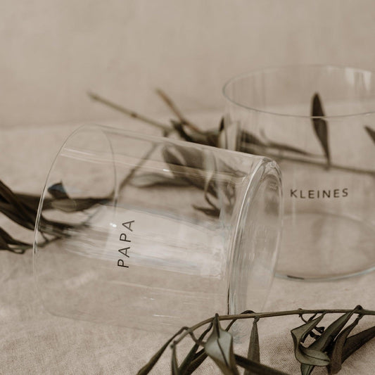 Trinkglas 2er Set 'Papa & Kleines' - The Little One • Family.Concept.Store.