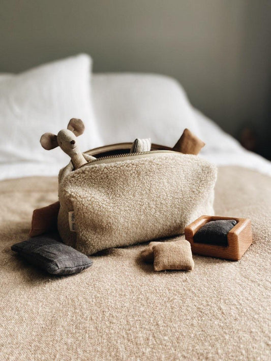 Kosmetiktasche Teddy 'Ecru' - The Little One • Family.Concept.Store.