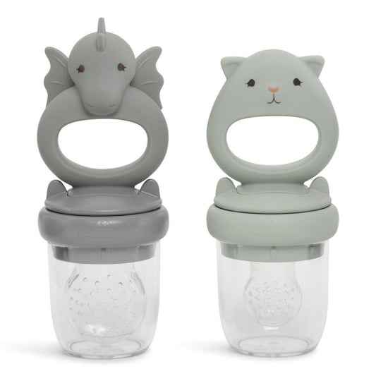 2er-Set Silikon-Fruchtsauger Dragon 'Whale/L'Eau' - The Little One • Family.Concept.Store.