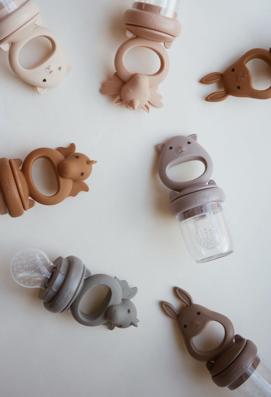 2er-Set Silikon-Fruchtsauger Dragon 'Caramel/Sunkiss' - The Little One • Family.Concept.Store.