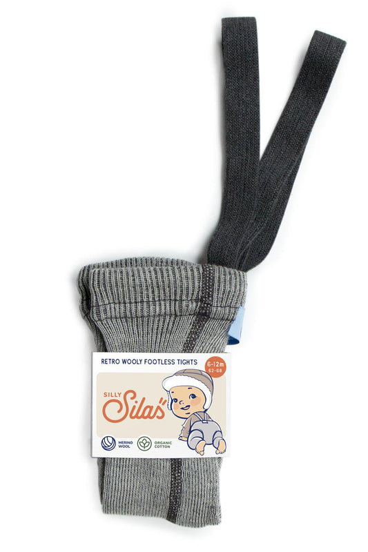 Strumpfhose Wooly Footless 'Granite Grey' - The Little One • Family.Concept.Store. 