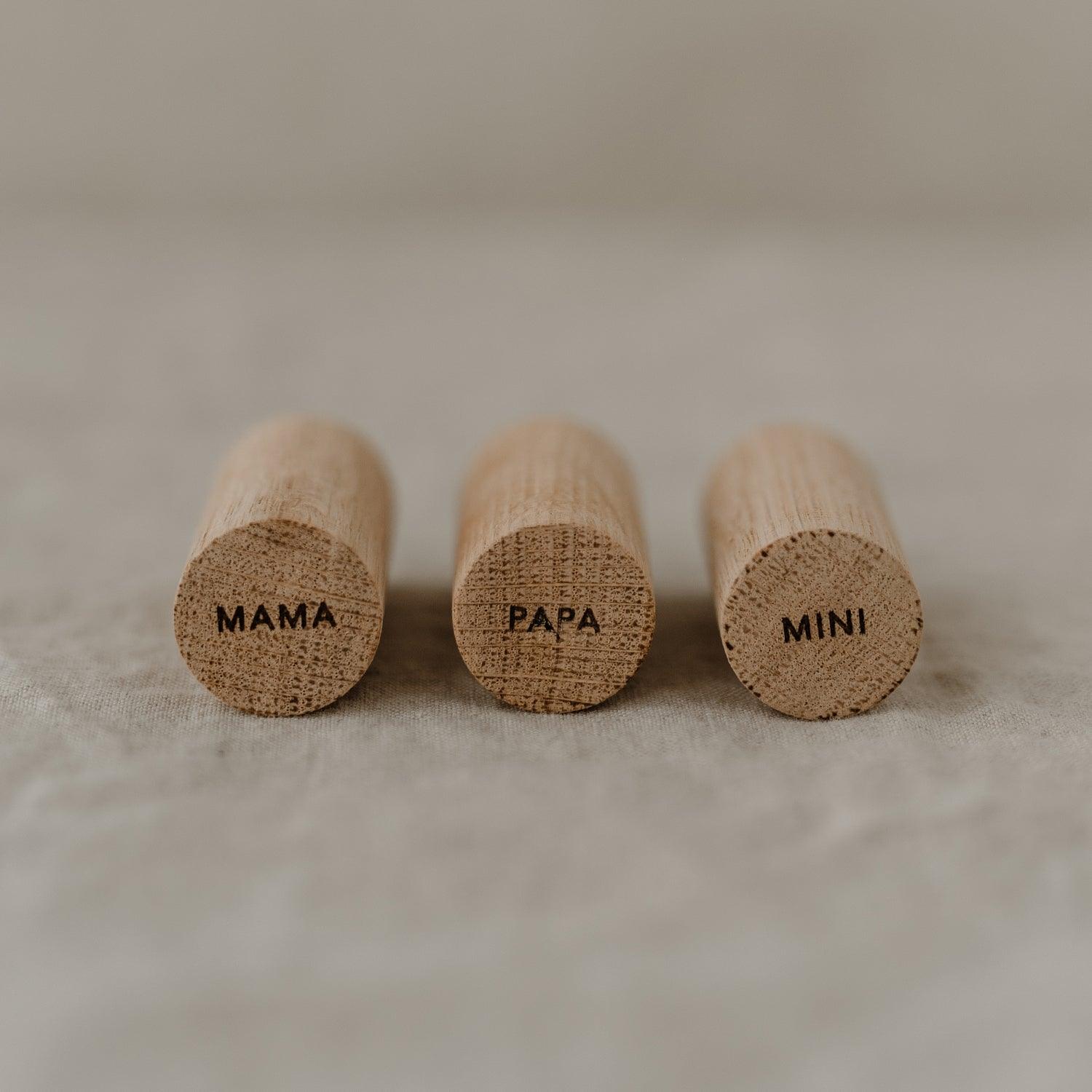 3er Set Wandhaken Familie - The Little One • Family.Concept.Store. 